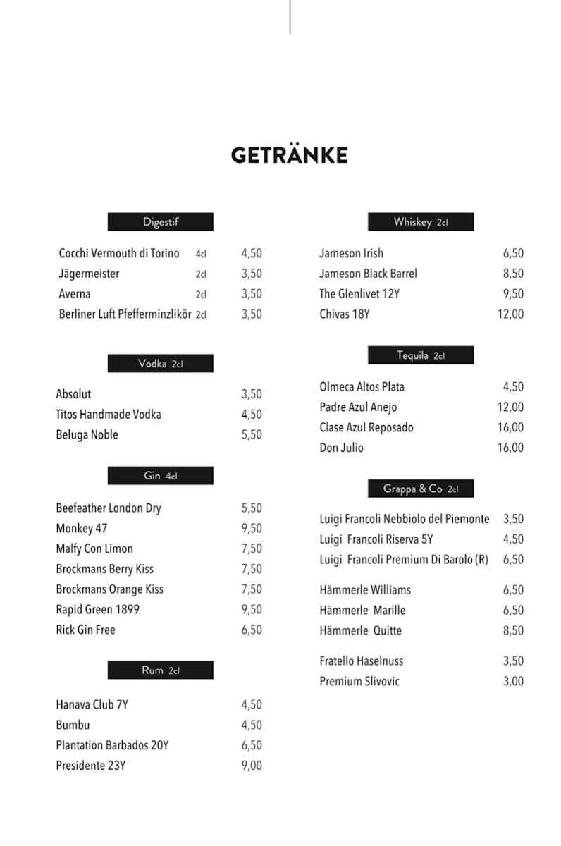 Speisekarte photo 3