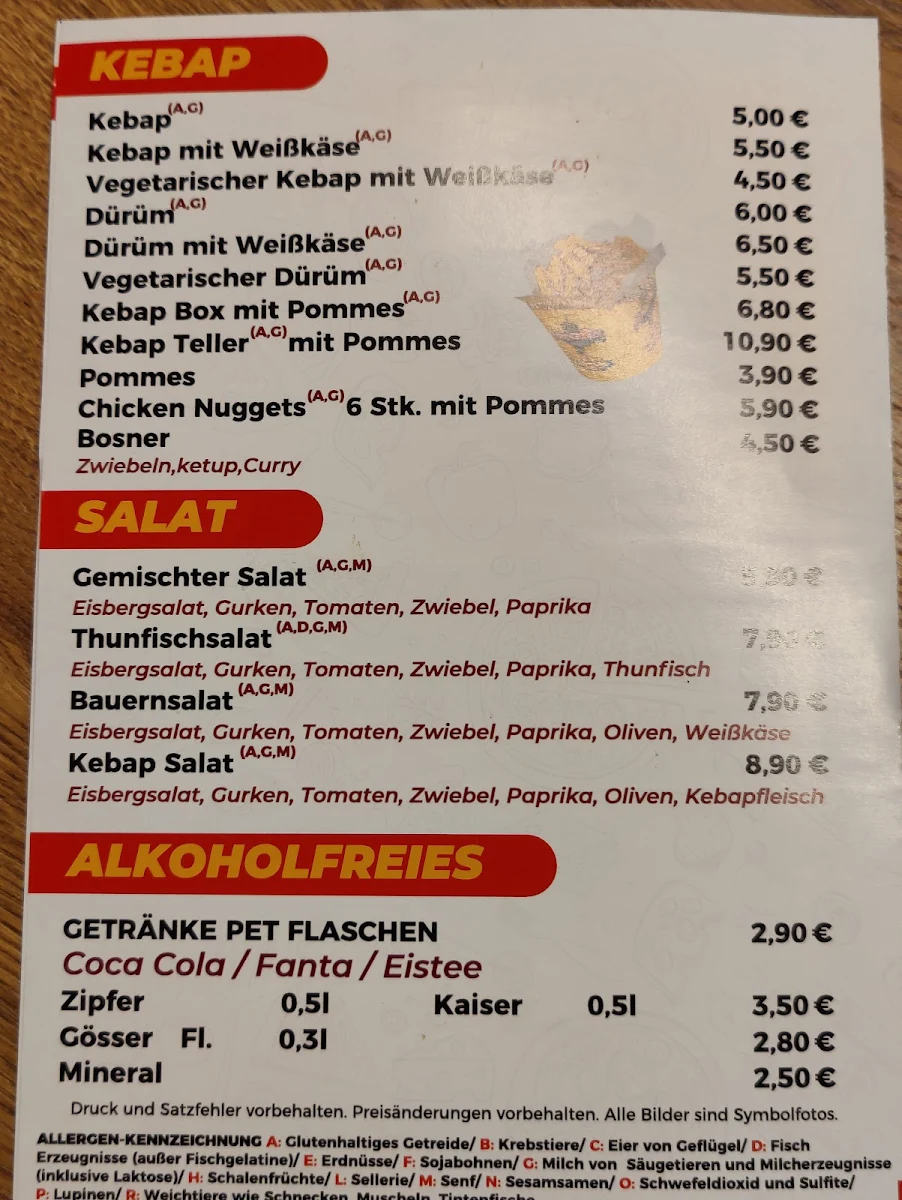 Speisekarte photo 2