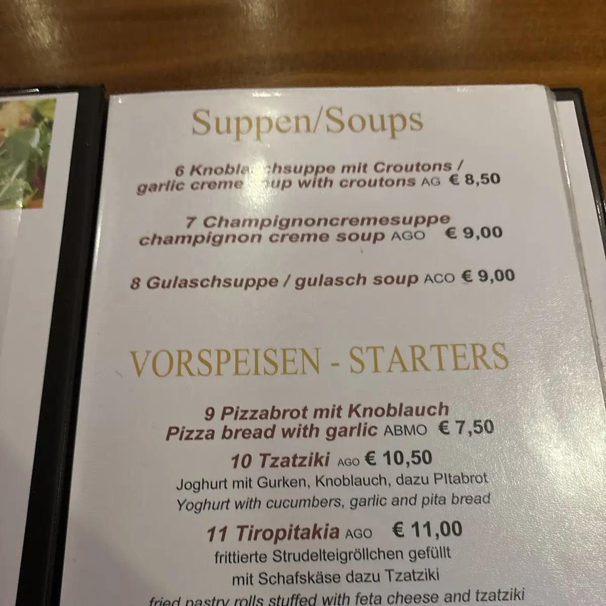 Speisekarte photo 5