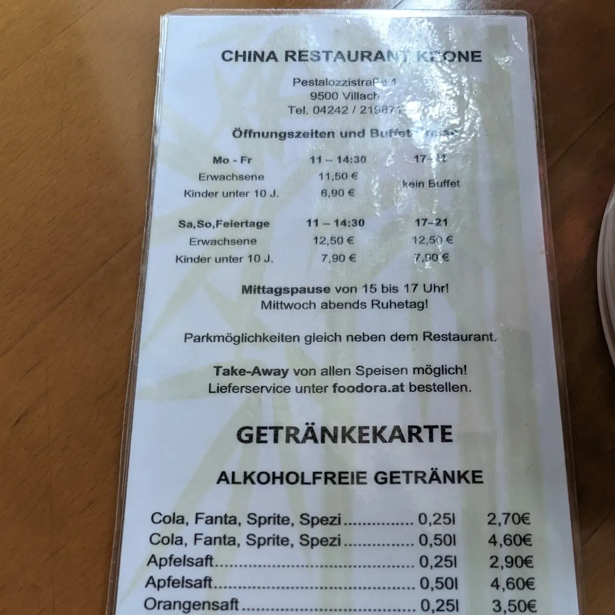 Speisekarte photo 4