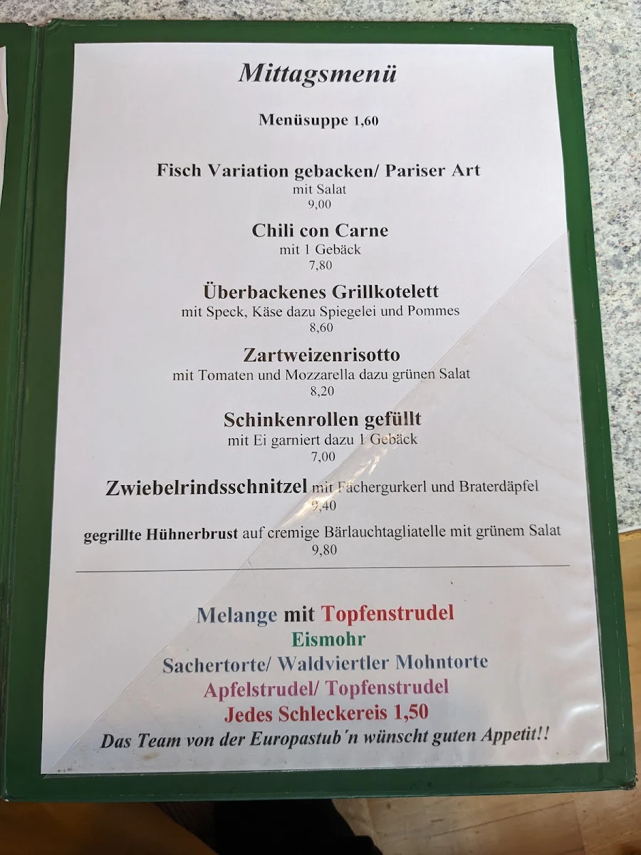 Speisekarte photo 1