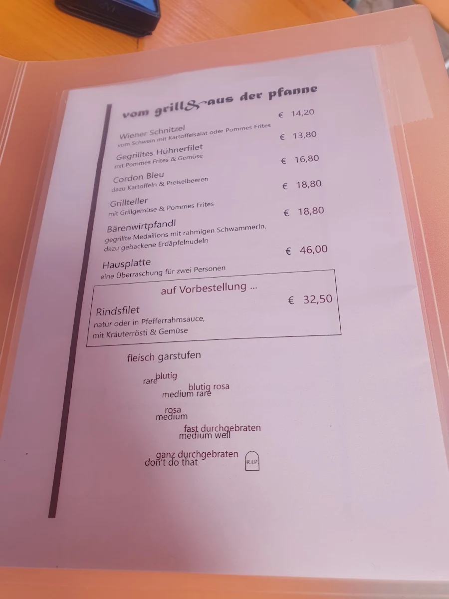 Speisekarte photo 2