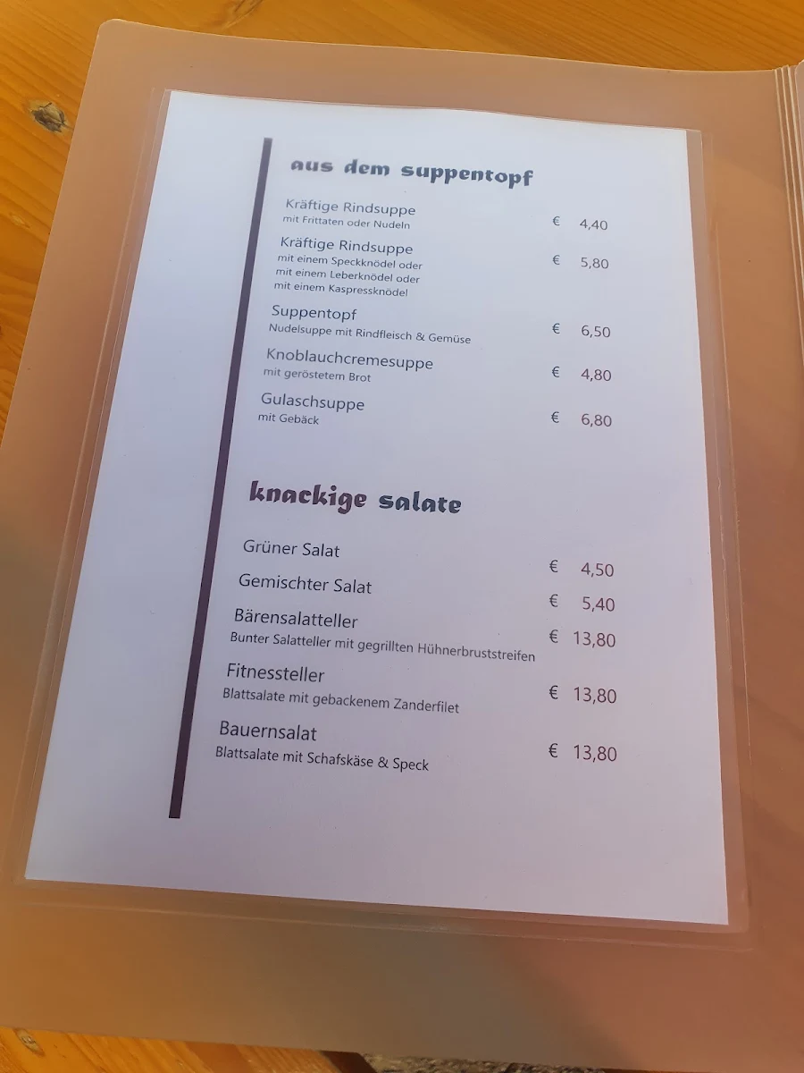 Speisekarte photo 5