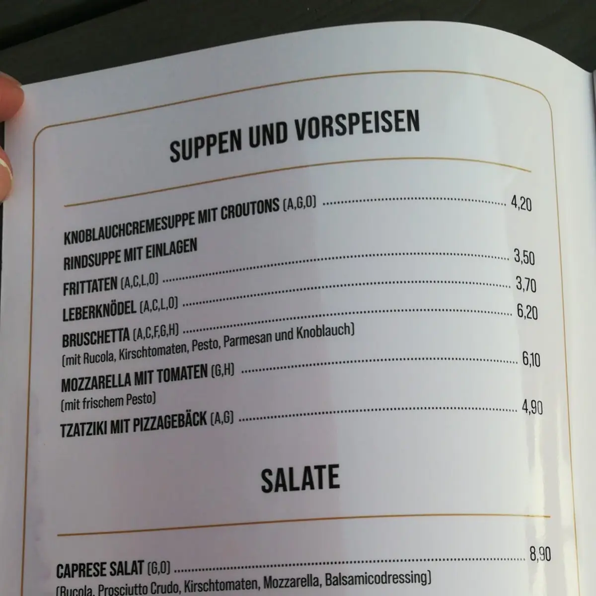 Speisekarte photo 4