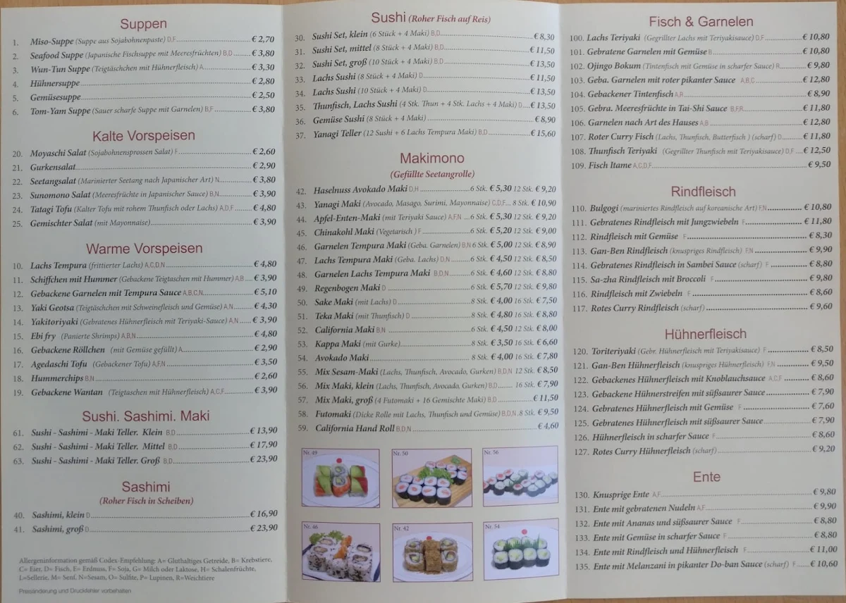 Speisekarte photo 1