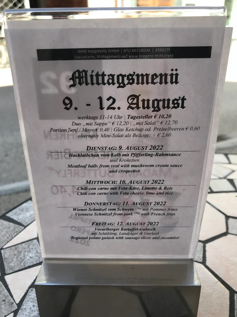 Speisekarte photo 1