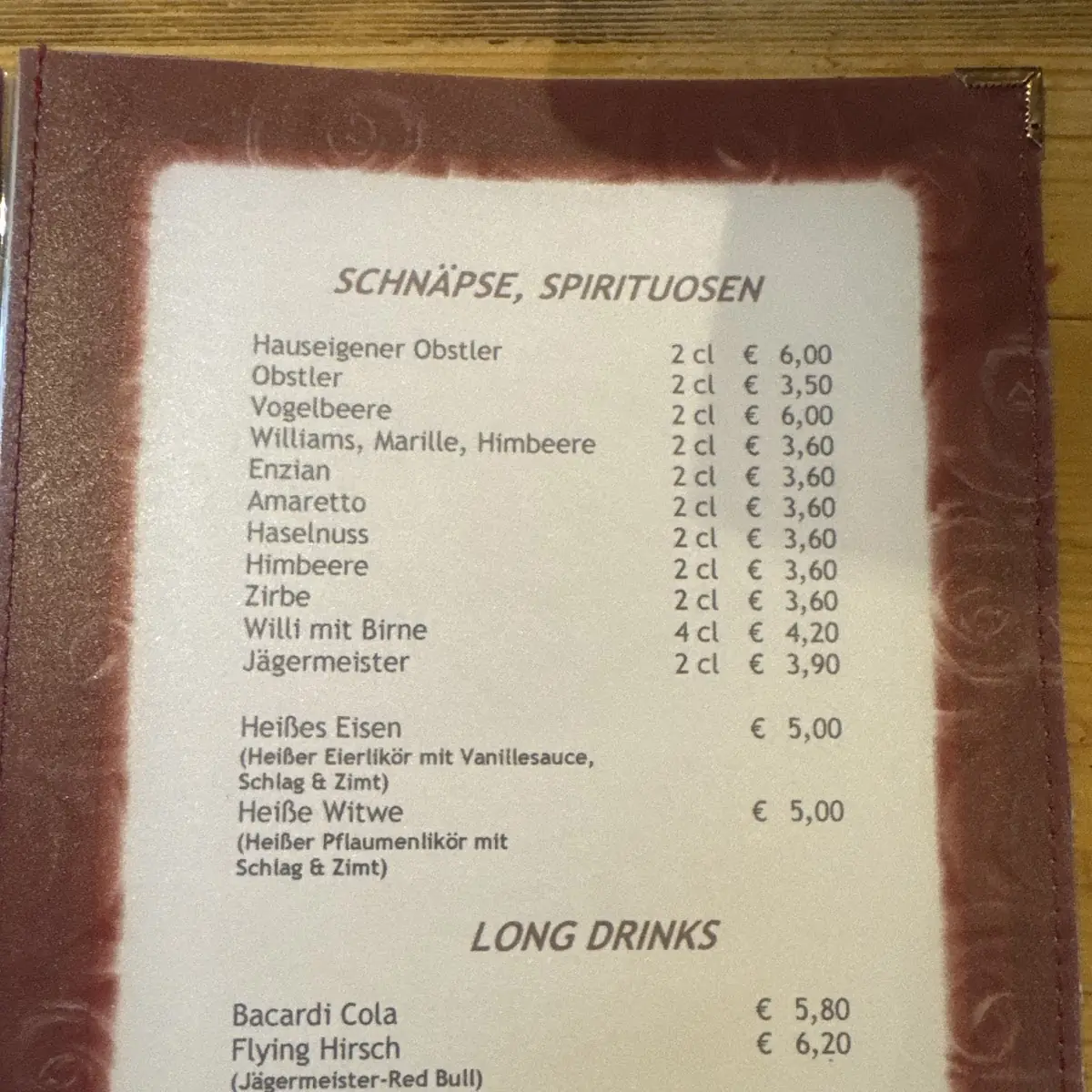Speisekarte photo 3