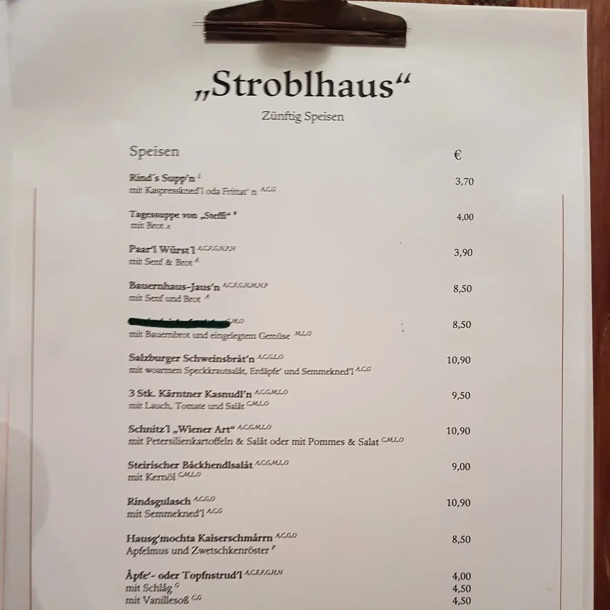 Speisekarte photo 4