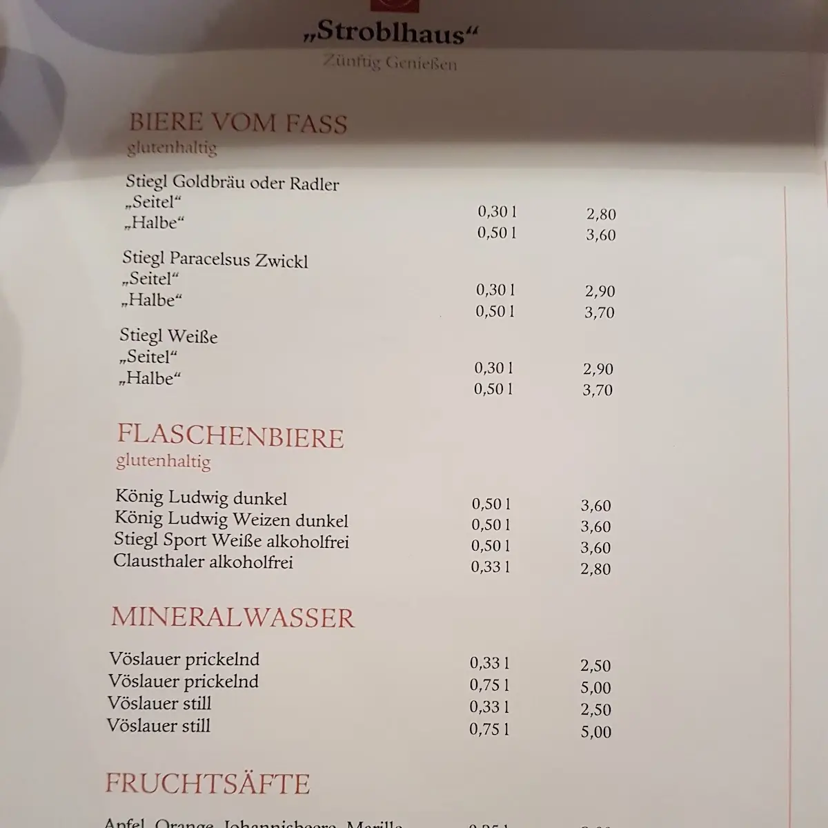 Speisekarte photo 5