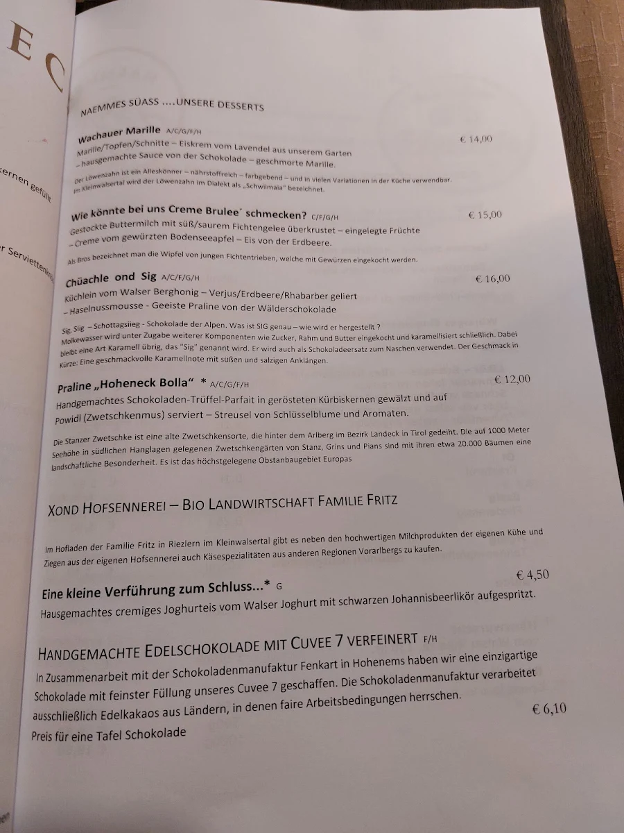 Speisekarte photo 2