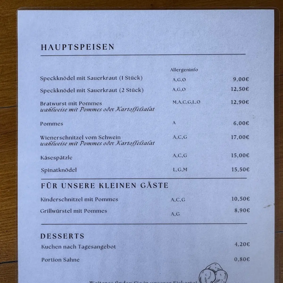 Speisekarte photo 3