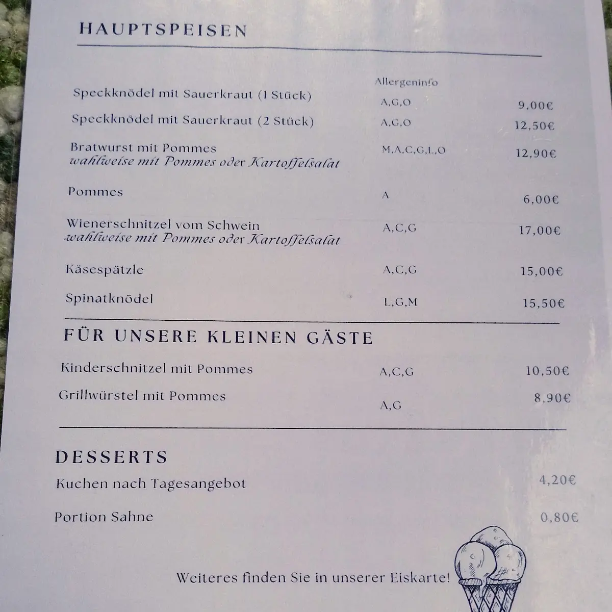 Speisekarte photo 5