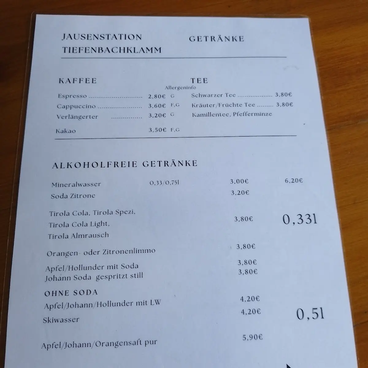 Speisekarte photo 6