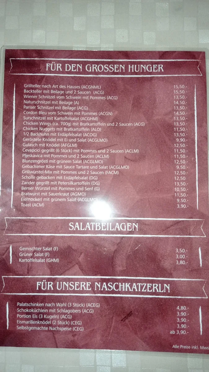 Speisekarte photo 1