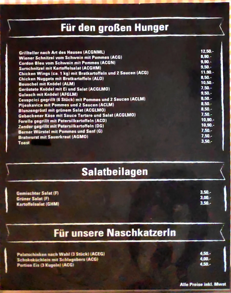 Speisekarte photo 2