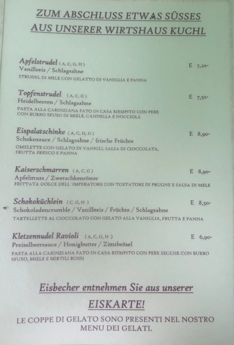 Speisekarte photo 1