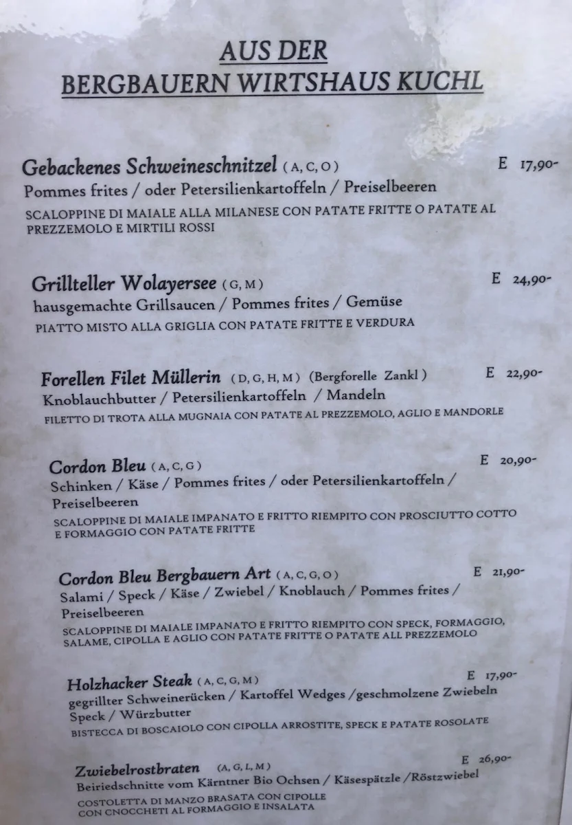 Speisekarte photo 5