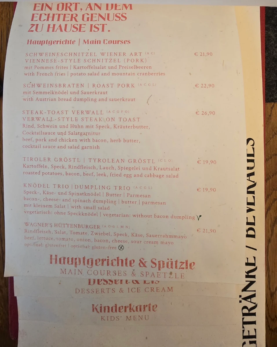 Speisekarte photo 3