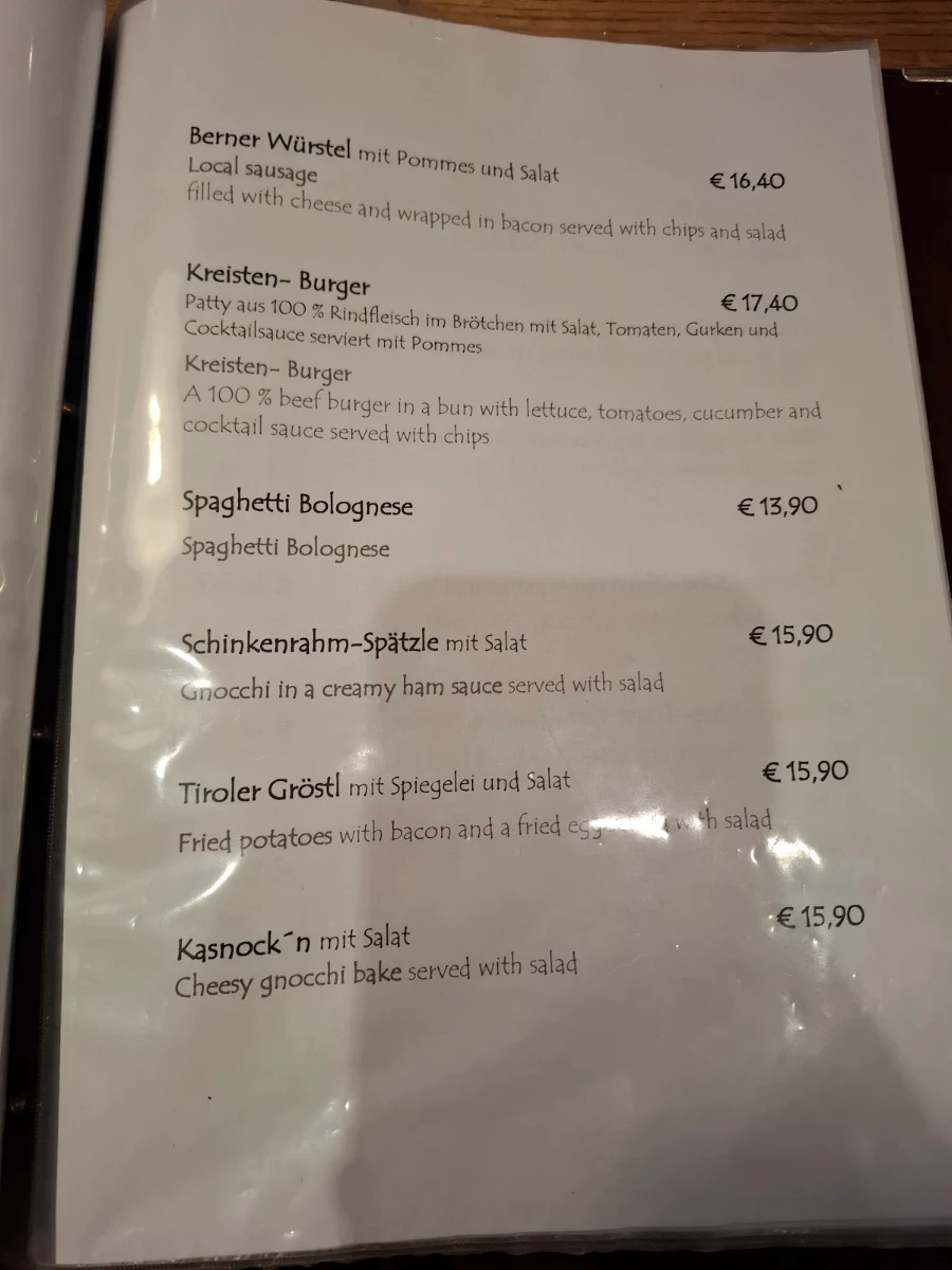 Speisekarte photo 2