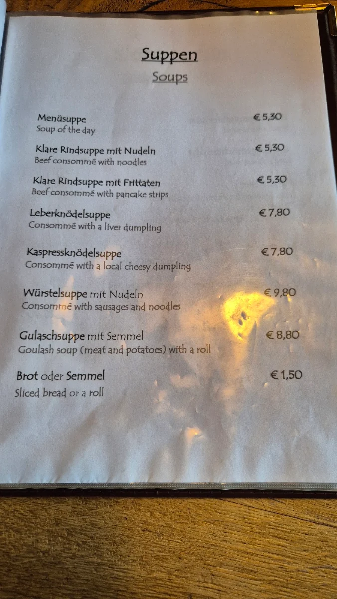 Speisekarte photo 5