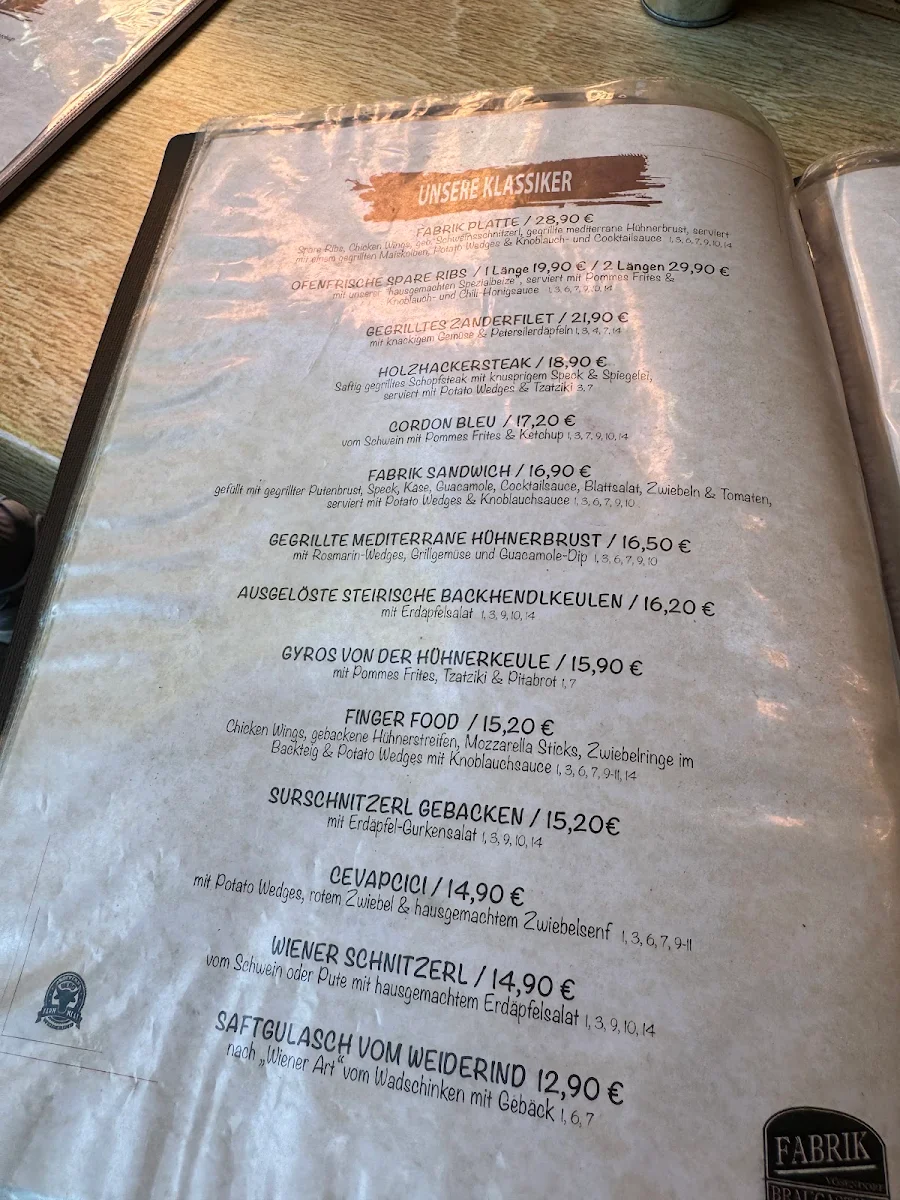 Speisekarte photo 3