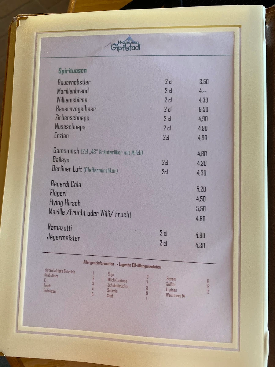 Speisekarte photo 3