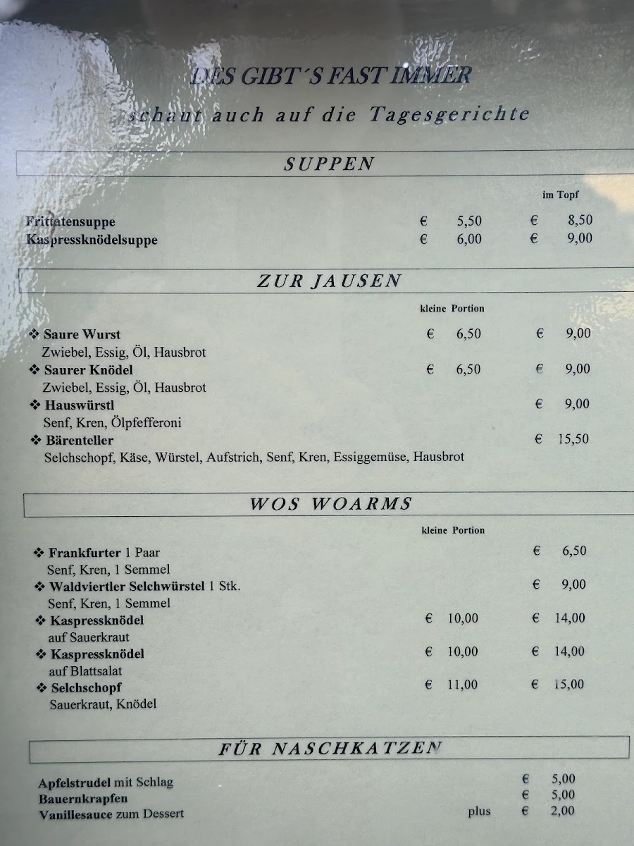 Speisekarte photo 2