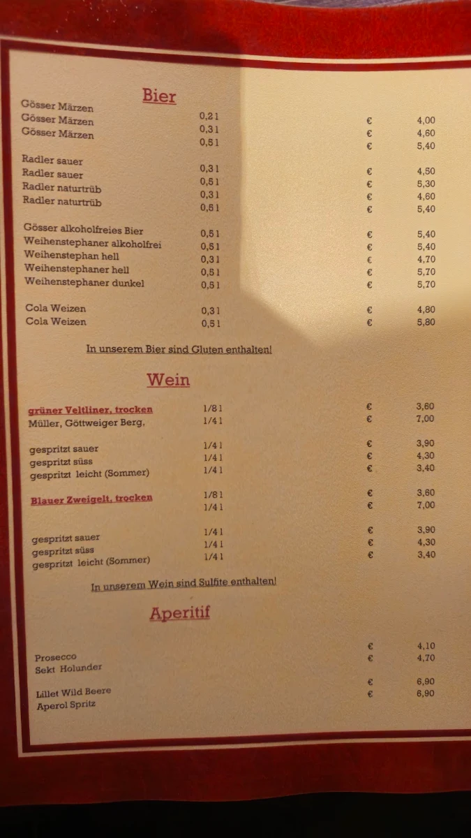 Speisekarte photo 1
