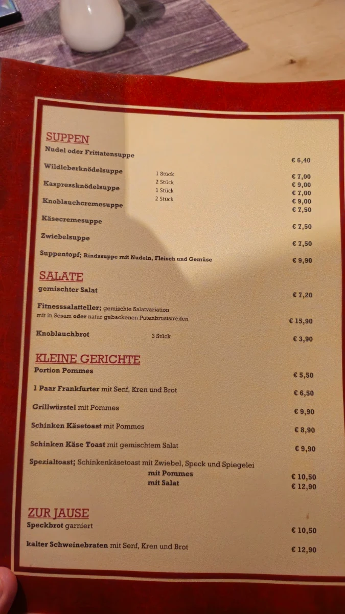 Speisekarte photo 2