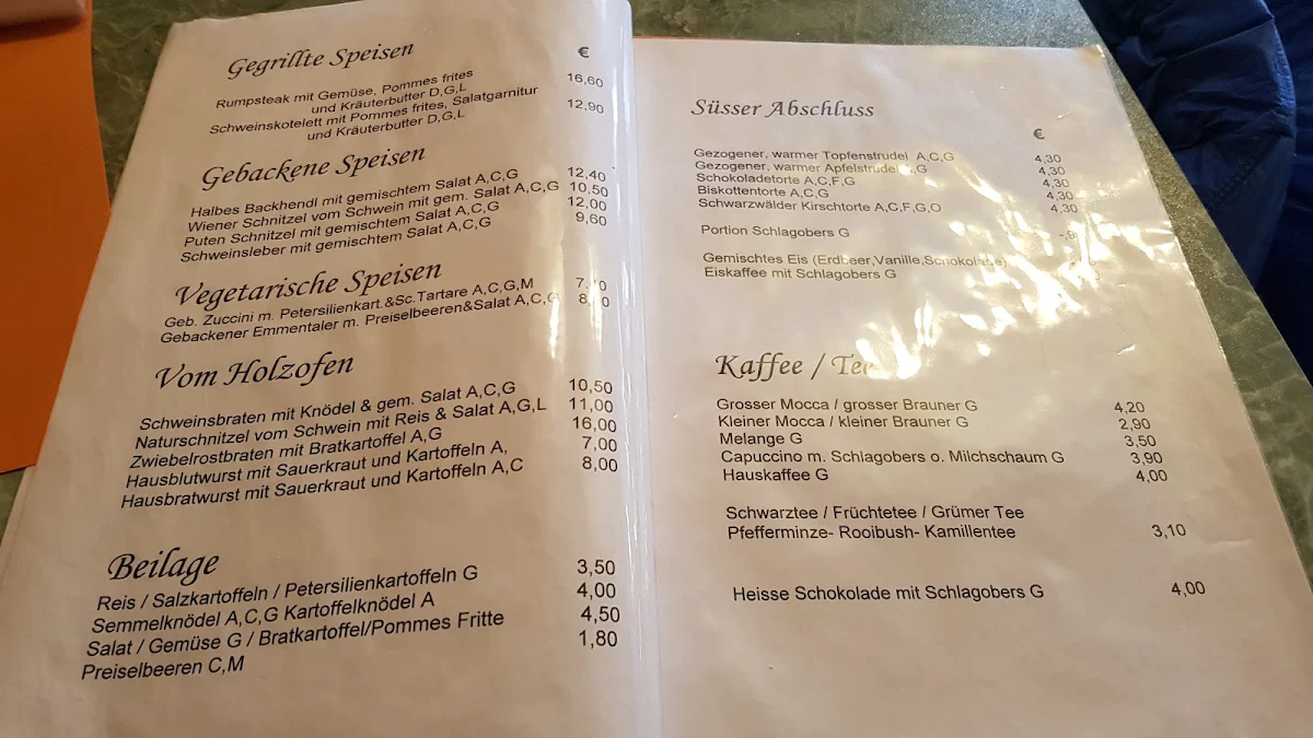Speisekarte photo 6