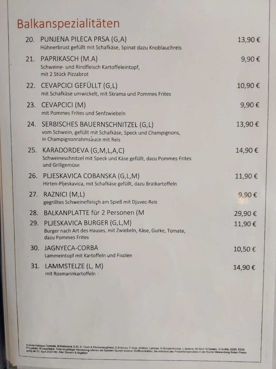 Speisekarte photo 5
