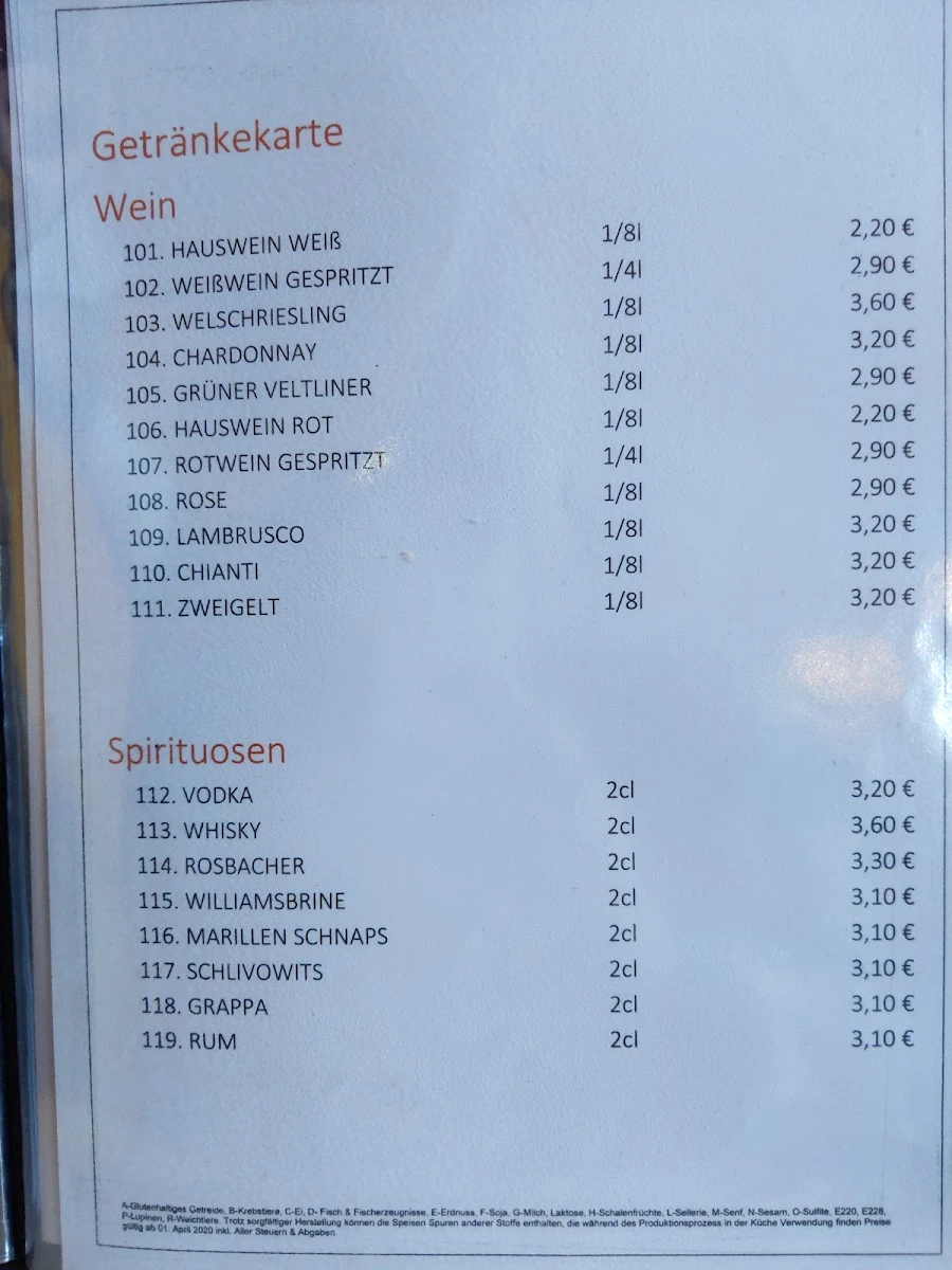 Speisekarte photo 6