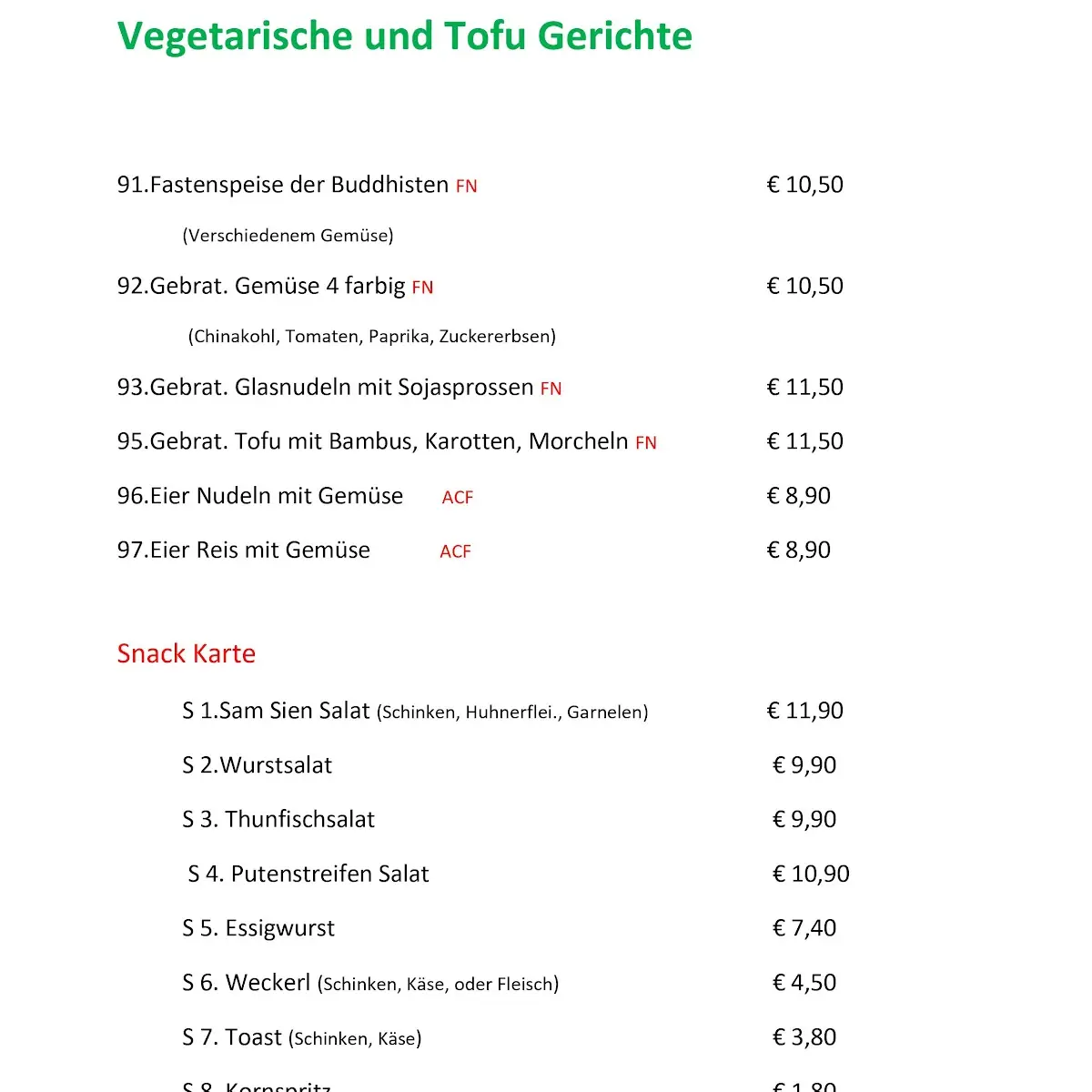 Speisekarte photo 3
