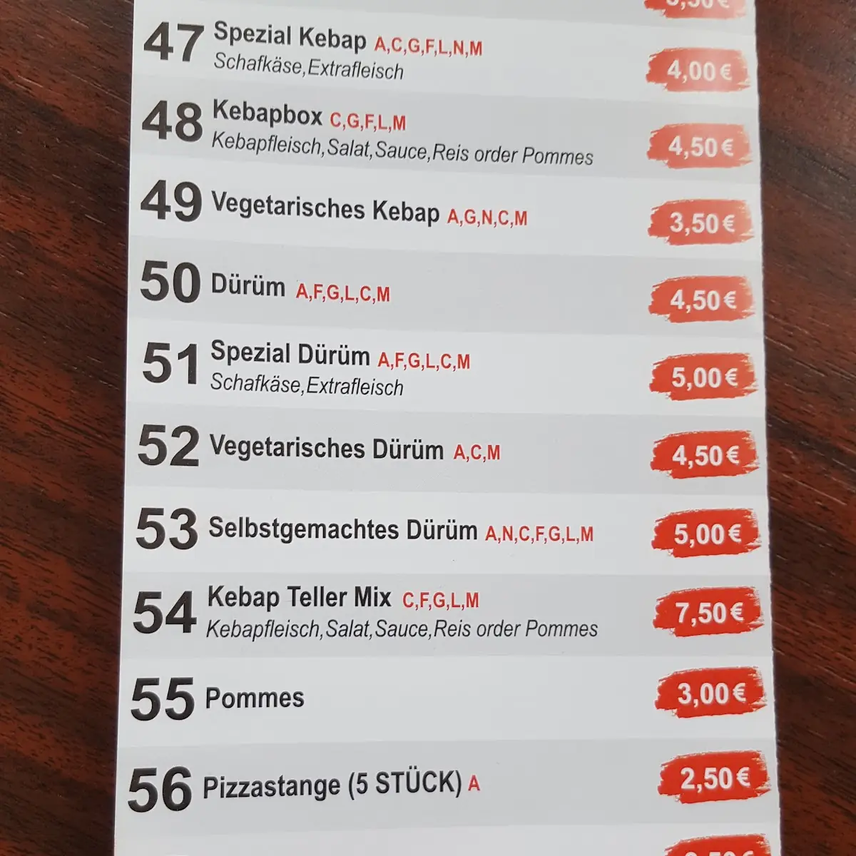 Speisekarte photo 8