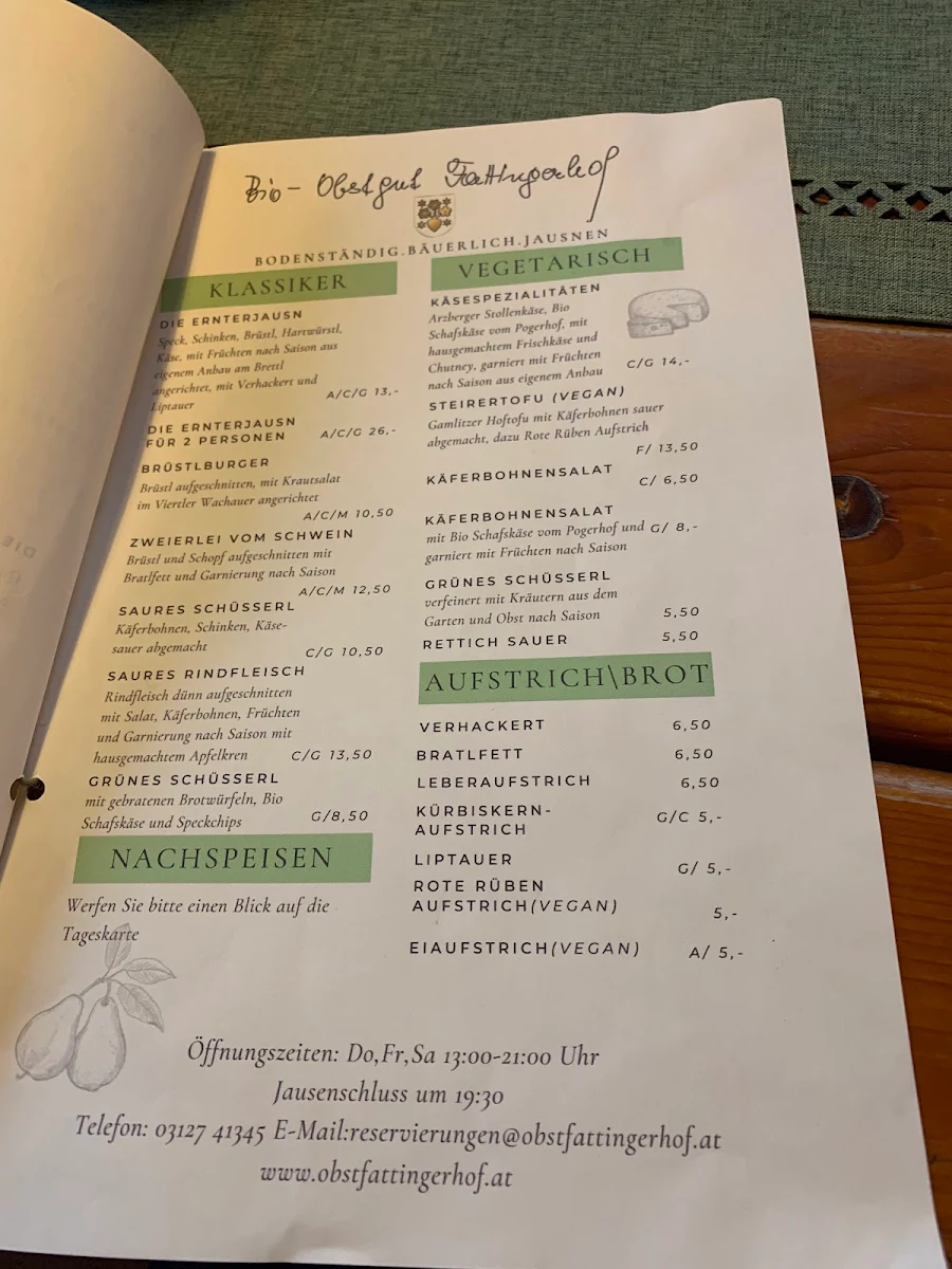Speisekarte photo 2