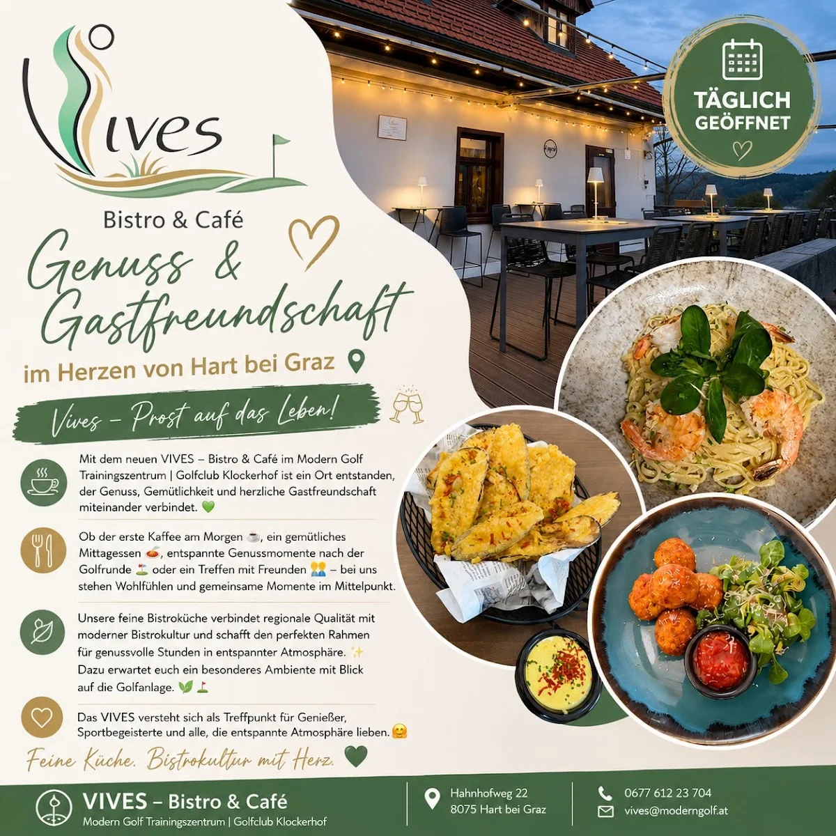 Speisekarte, VIVES - Bistro & Café