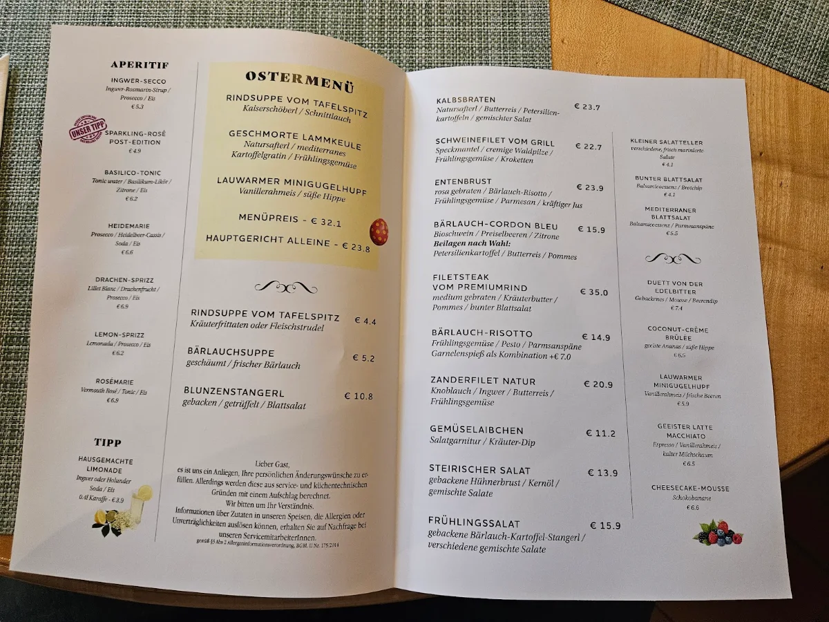 Speisekarte photo 2