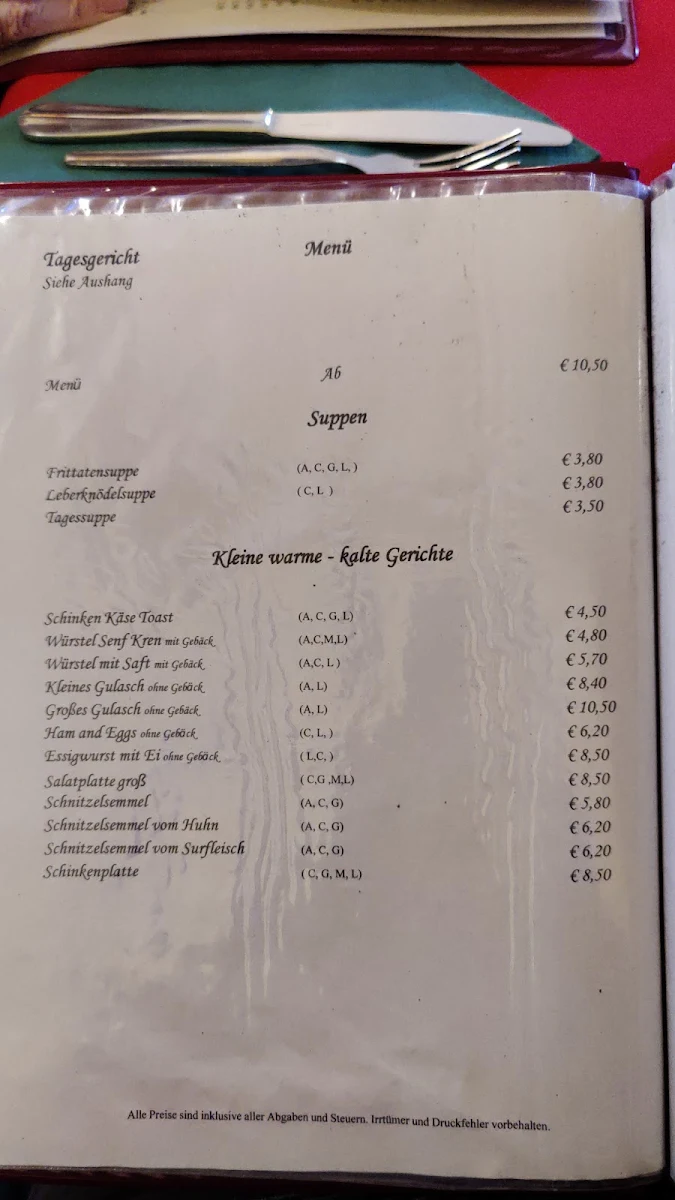 Speisekarte photo 1