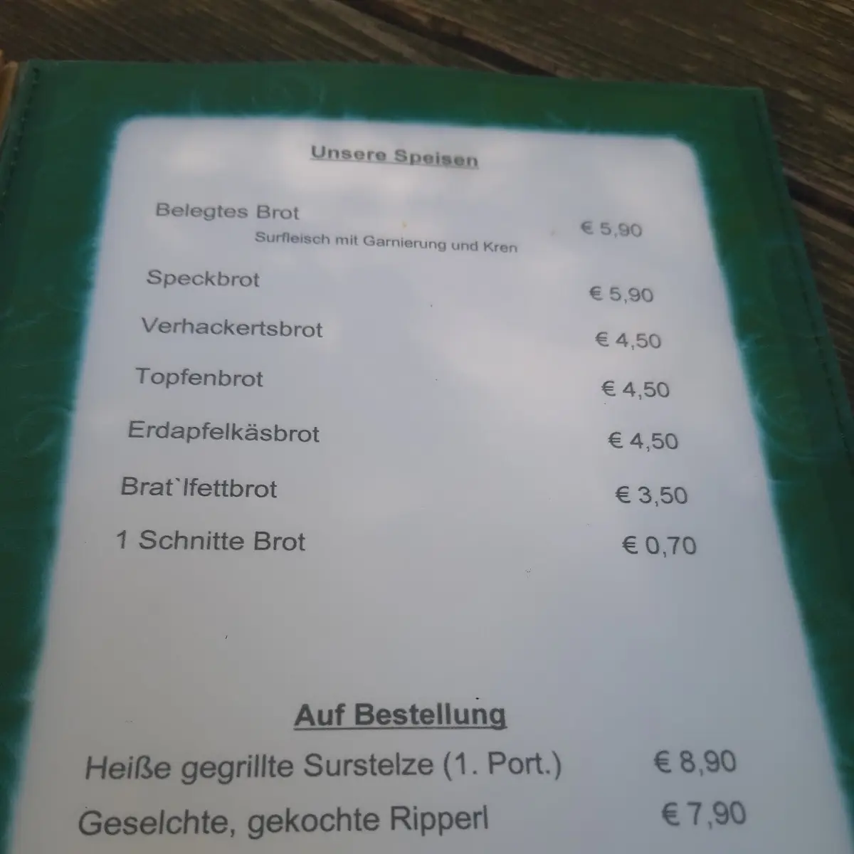 Speisekarte photo 6