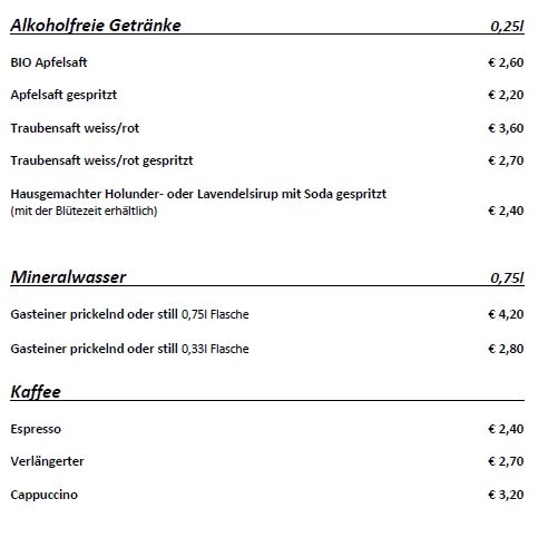 Speisekarte photo 1