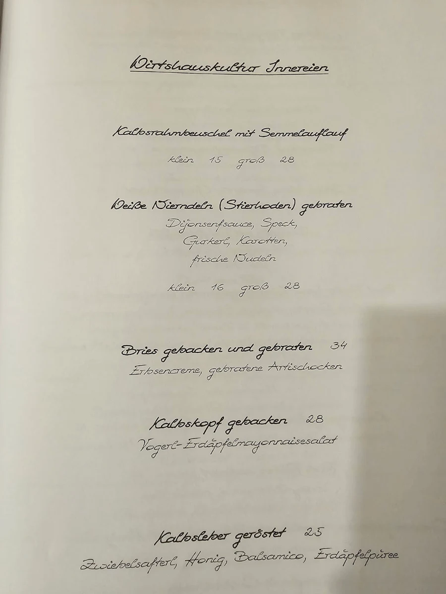 Speisekarte photo 1