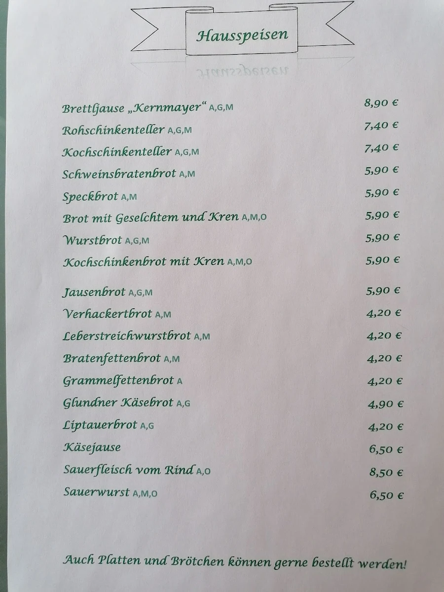 Speisekarte photo 1