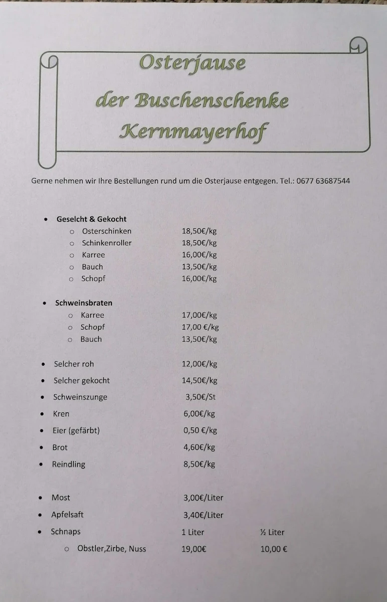 Speisekarte photo 2