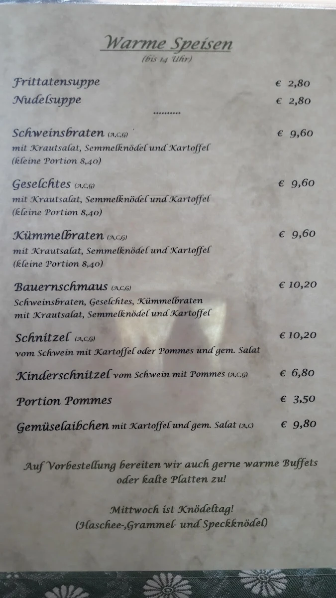 Speisekarte photo 2