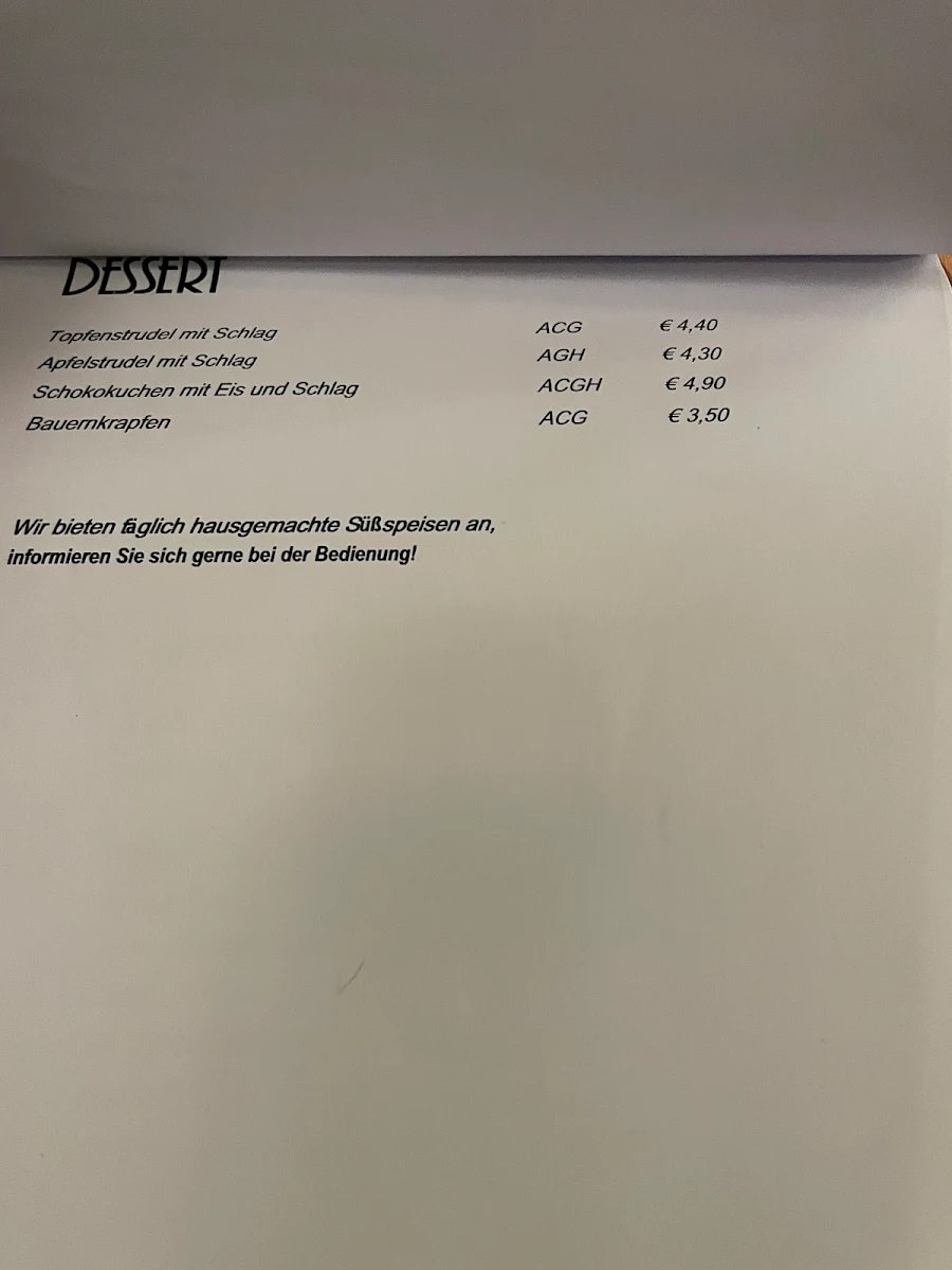 Speisekarte photo 2