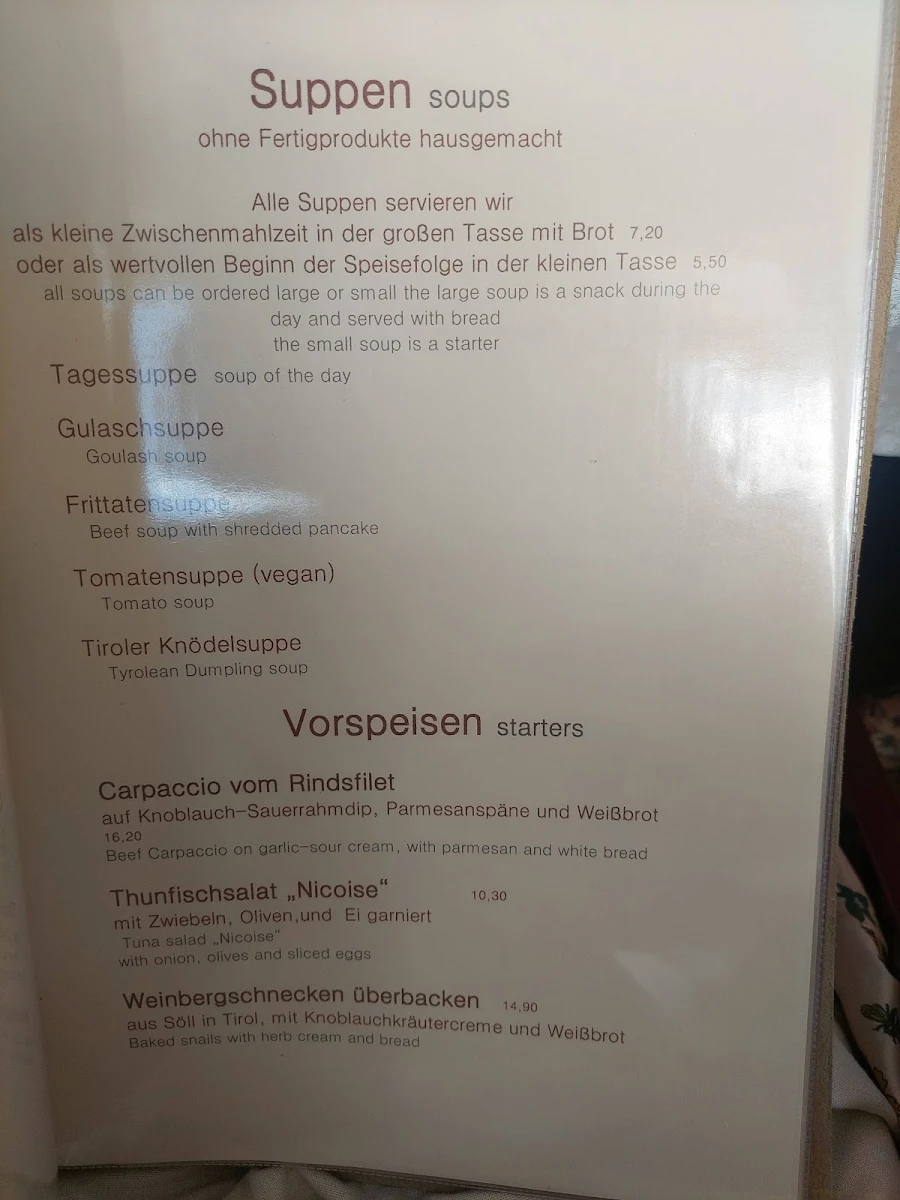 Speisekarte photo 5