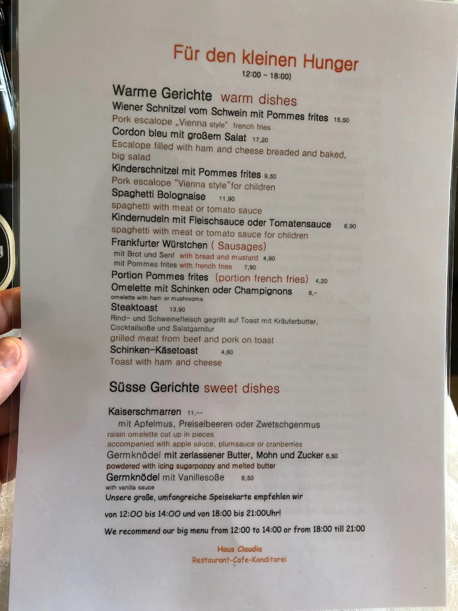 Speisekarte photo 6