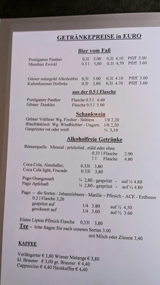 Speisekarte photo 1