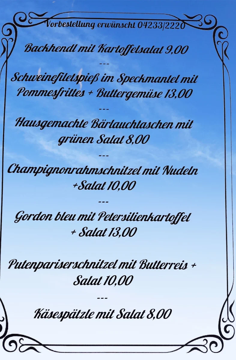 Speisekarte photo 2