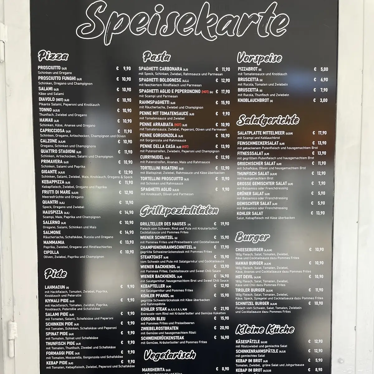 Speisekarte photo 1